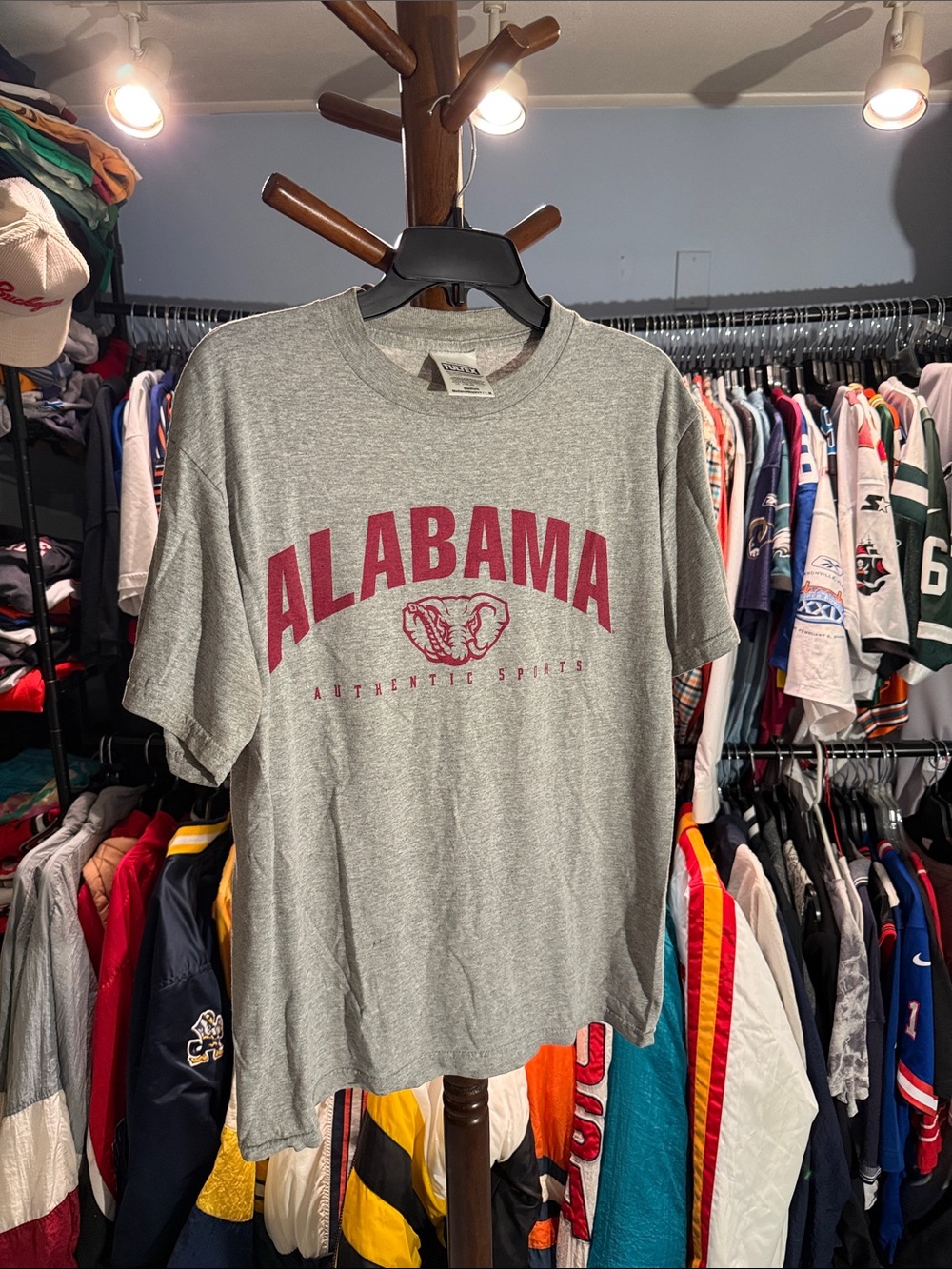 Alabama Gray Vintage Tee - Tultex